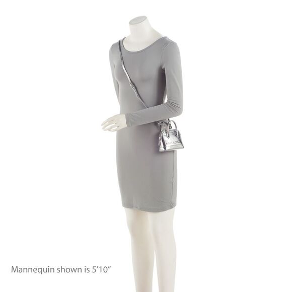 Balenciaga Metallic Croc Embossed Ville Mini Top Handle - Picture 5 of 15